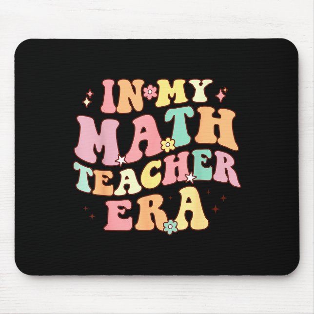 In Math-Lehrer-Ära Retro Zurück zur Schule Groovy Mousepad (Vorne)