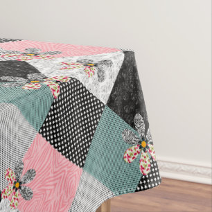 In mehrfarbigen Farben Patchwork rustikales Muster Tischdecke