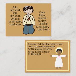 In mein Herz Herr Jesus Visitenkarte