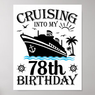 In meine 78. Geburtstags-Kreuzfahrt Poster