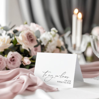 "In meine Gesetze am Hochzeitstag"-Karte Dankeskarte