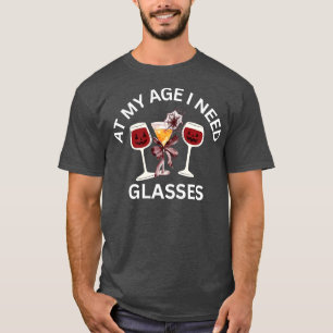In meinem Alter brauche ich Brille Funny Halloween T-Shirt