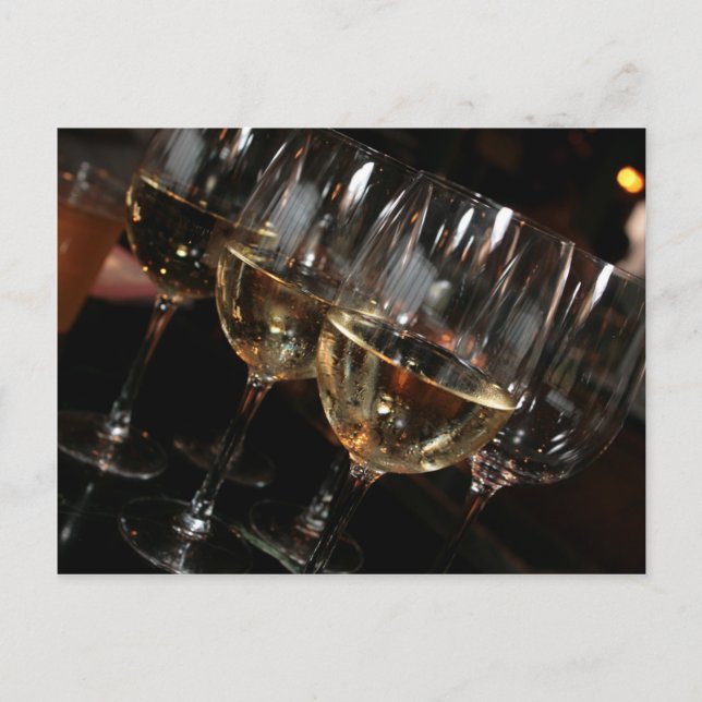 In meinem Alter brauche ich eine Weinbrille Postkarte (Vorderseite)