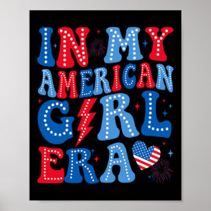 In meinem amerikanischen Mädchen Zeitalter Retro 4 Poster