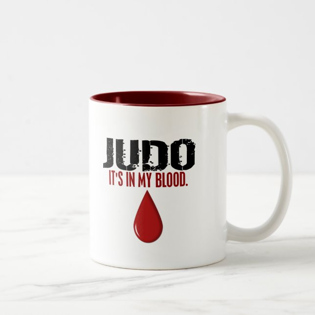 In meinem Blut JUDO Zweifarbige Tasse (Rechts)
