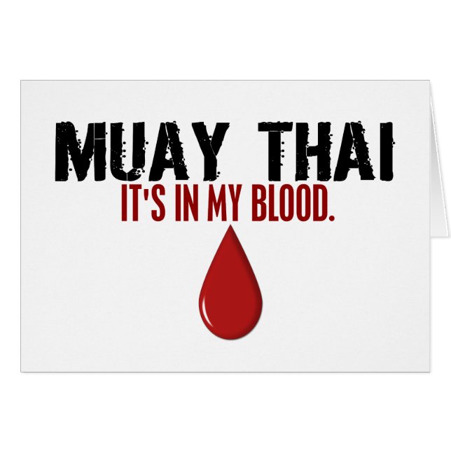 In meinem Blut MUAY THAILÄNDISCHEN (Vorderseite (Horizontal))