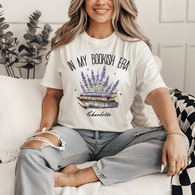 In meinem Bookshop-Shirt für "Benutzerdefiniert" f T-Shirt (Bookish shirt, floral book shirt, book lover gifts, custom book shirt, student gift shirt, bookish)