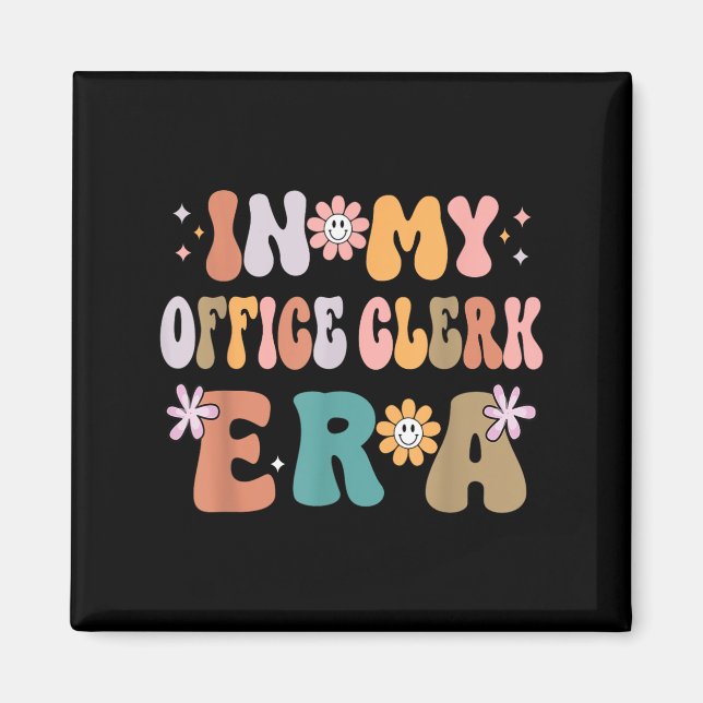 In meinem Büro Clerk Era Funny Women Weihnachten Magnet (Vorne)