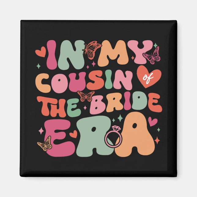 In meinem Cousin des Brautzeitalters Groovy Weddin Magnet (Vorne)