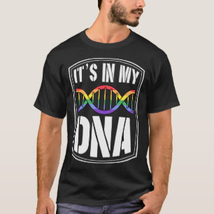 In meinem DNA-LGBTQ-Gay Pride-Flag-Zitat "Double H T-Shirt