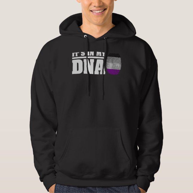 In meinem DNA-Stolz auf Asexualität Flag Ace Pride Hoodie (Vorderseite)