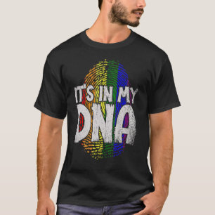 In meinem DNS-Regenbogenflag Fingerprint-Gay Pride T-Shirt