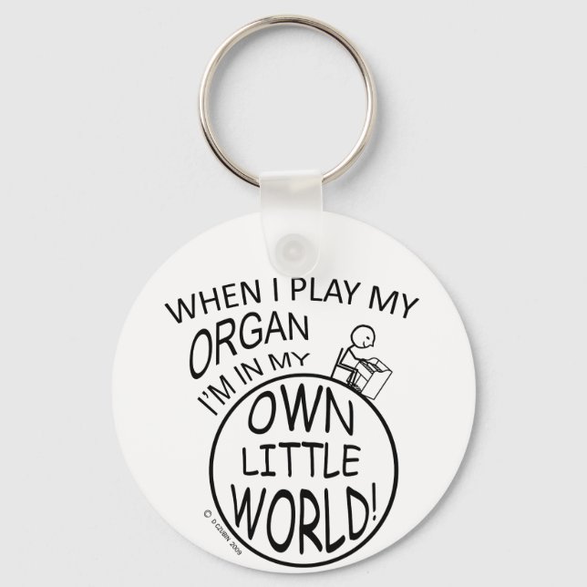 In meinem eigenen kleinen Weltorgan Schlüsselanhänger (Vorderseite)