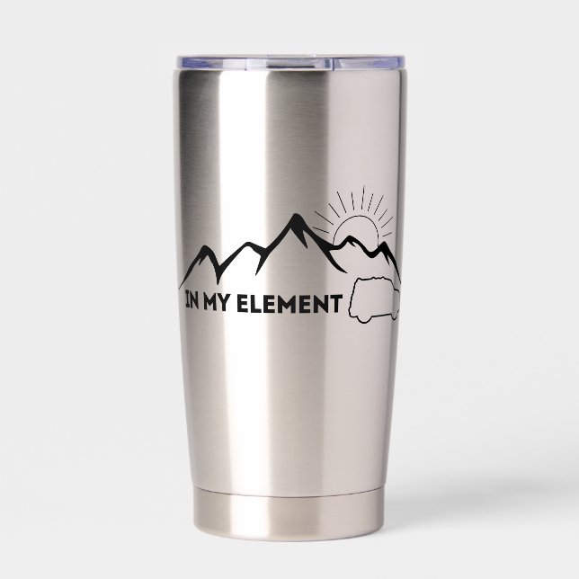 In meinem Element - Honda Element Tumbler Thermobecher (Vorderseite)