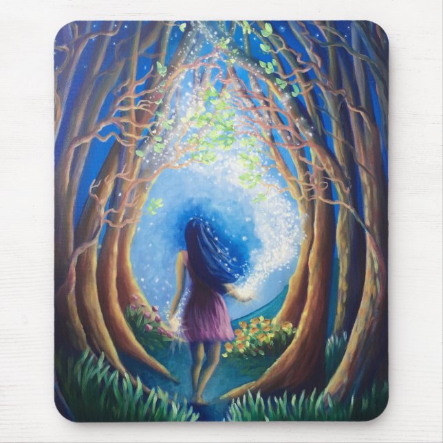 In meinem Element Mousepad - ursprüngliche Malerei (Vorne)