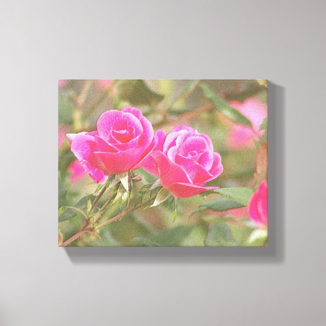 In meinem Garten, die Rose 2, digital verkörpert Leinwanddruck (Vorderseite)