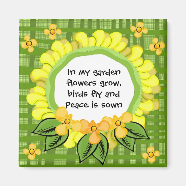 In meinem Garten.. Magnet Square (Vorne)