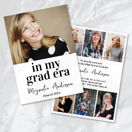 In meinem Grad-Ära-Multi-Foto Collage-Abschluss Ankündigung