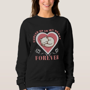In meinem Herzen für immer Katzen Liebhaber Pet Lo Sweatshirt