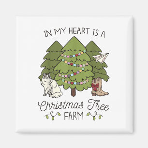 In meinem Herzen ist ein Weihnachtsbaum Weihnachte Magnet