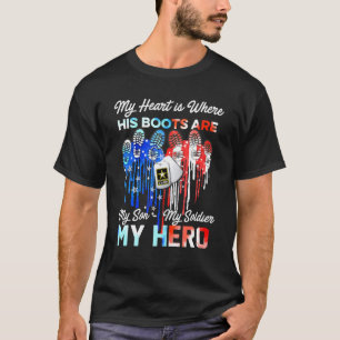 In meinem Herzen sind seine Stiefel mein Sohn, mei T-Shirt