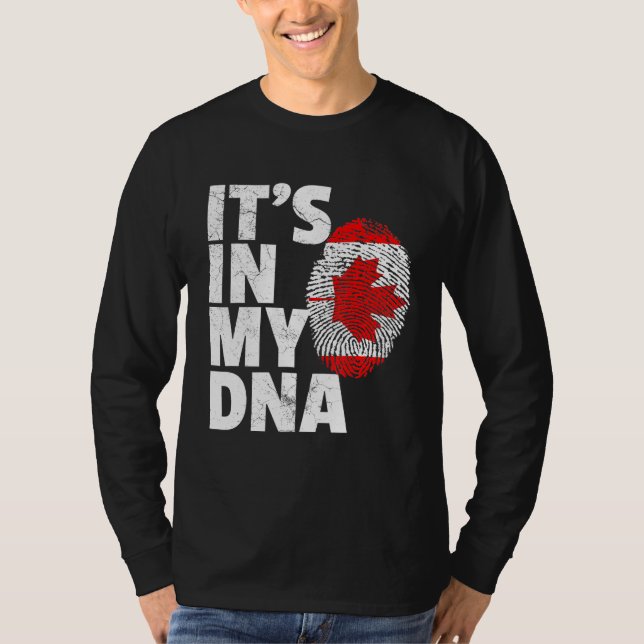 In meinem kanadischen Dna-Kanada-Flaggenpreis Nati T-Shirt (Vorderseite)