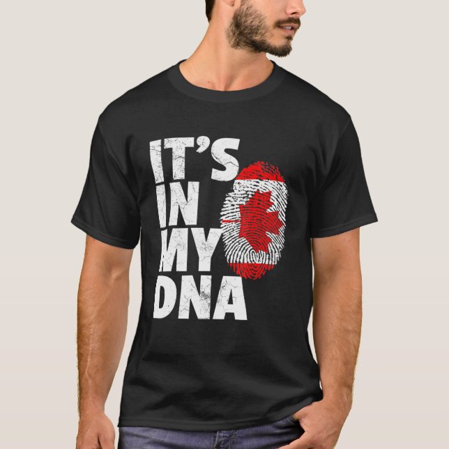 In meinem kanadischen Dna-Kanada-Flaggenpreis Nati T-Shirt (Vorderseite)