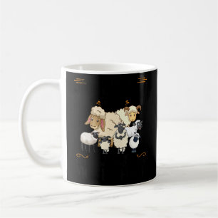 In meinem Kopf denke ich darüber nach, mehr Schafe Kaffeetasse
