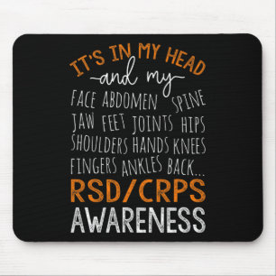 In meinem Kopf und meinem Körper Warrior Rsd Crps  Mousepad