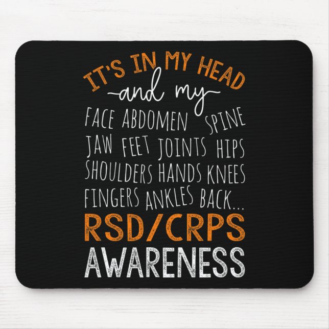 In meinem Kopf und meinem Körper Warrior Rsd Crps  Mousepad (Vorne)
