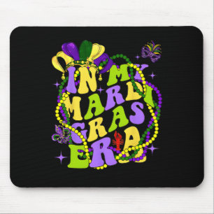 In meinem Mardi Gras Era Herz Fleur-de-lis Symbol  Mousepad
