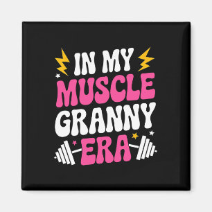 In meinem Muskel Granny Era Funny Sport Oma Gym Wo Magnet