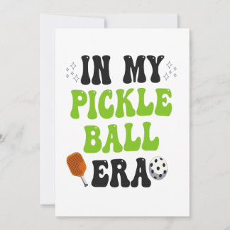In meinem PickleBall Era Funny Groovy Sportgeschen Einladung