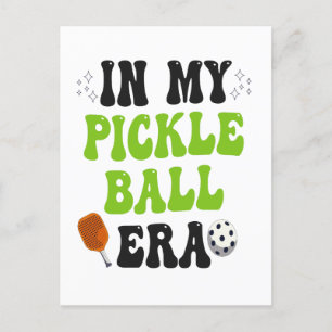 In meinem PickleBall Era Funny Groovy Sportgeschen Postkarte