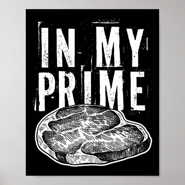In meinem Prime Beef Fleisch schneiden für Steak F Poster (Vorne)