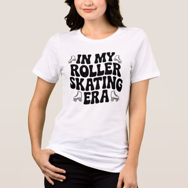 In meinem Roller-Skaten-Zeitalter Tri-Blend Shirt (Vorderseite)