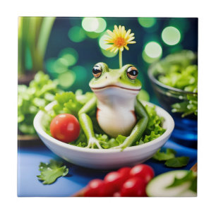 In meinem Salat ist ein Frosch Fliese