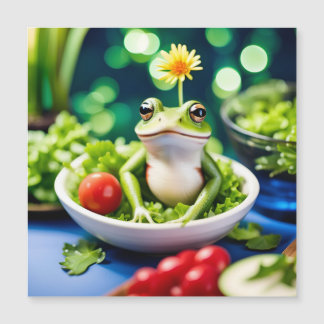 In meinem Salat ist ein Frosch Magnetkarte