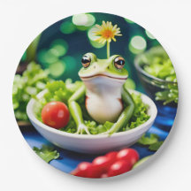 In meinem Salat ist ein Frosch