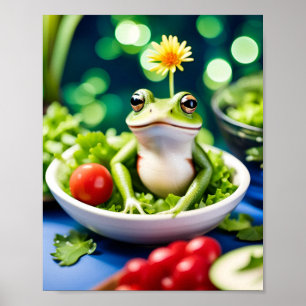 In meinem Salat ist ein Frosch Poster