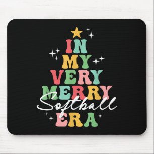 In meinem sehr frohen Softball Player Era Christma Mousepad
