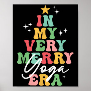 In meinem sehr frohen Yoga Era Yogi Weihnachtsbaum Poster