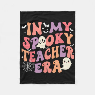 In meinem Spooky Lehrer Era Ghost Halloween Retro Fleecedecke