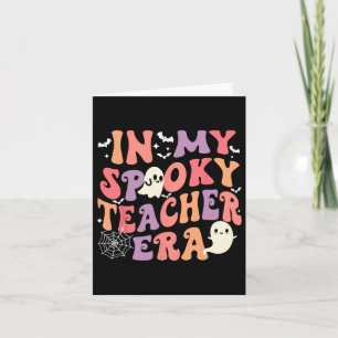 In meinem Spooky Lehrer Era Ghost Halloween Retro  Karte