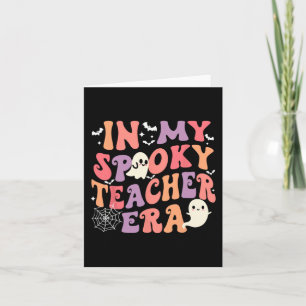 In meinem Spooky Lehrer Era Ghost Halloween Retro Karte