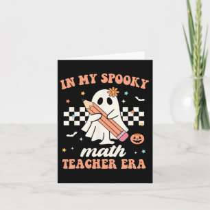 In meinem Spooky Mathe Lehrer Era Groovy Retro Hal Karte