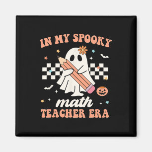 In meinem Spooky Mathe Lehrer Era Groovy Retro Hal Magnet