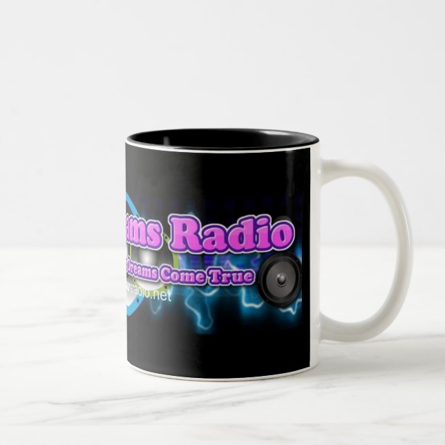 In meinem Traum-Radio Zweifarbige Tasse (Rechts)