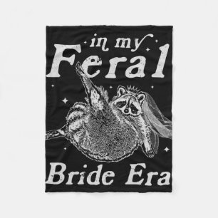 In Meinem Verwilderten Braut-Ära Waschbär-Shirt Lu Fleecedecke