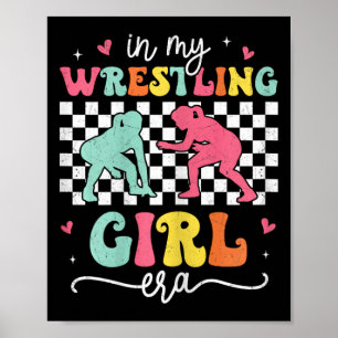 In meinem Wrestling Girl Era Groovy Retro Proud Wr Poster